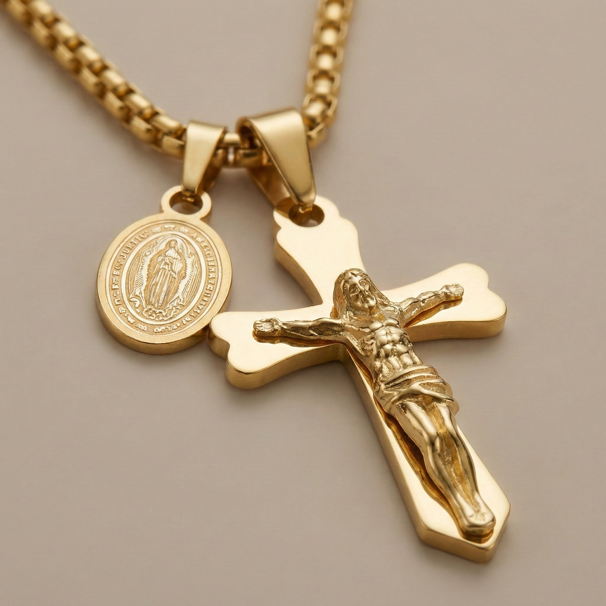 📿Колие "Защита" – Разпятие с Богородица 📿