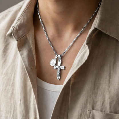 📿Колие "Защита" – Разпятие с Богородица 📿