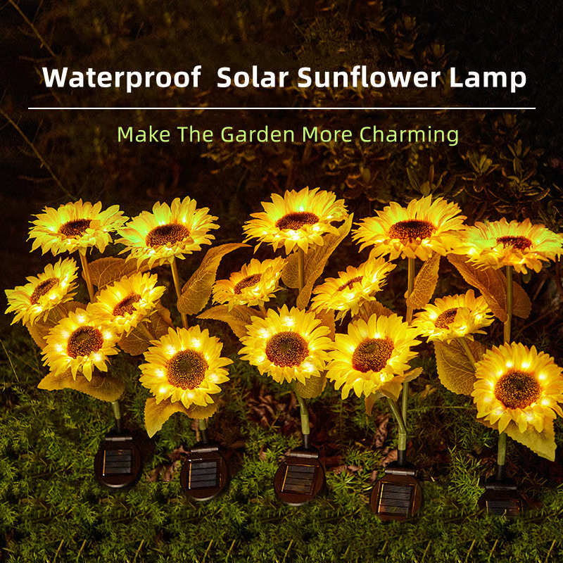 🔥LAST DAY SALE 49% OFF🌻Waterproof Solar Sunflower Light🔥