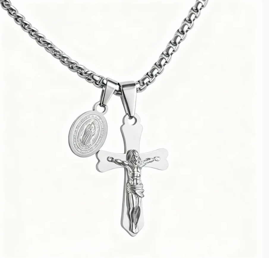 📿Колие "Защита" – Разпятие с Богородица 📿