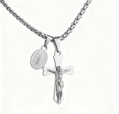 📿Колие "Защита" – Разпятие с Богородица 📿