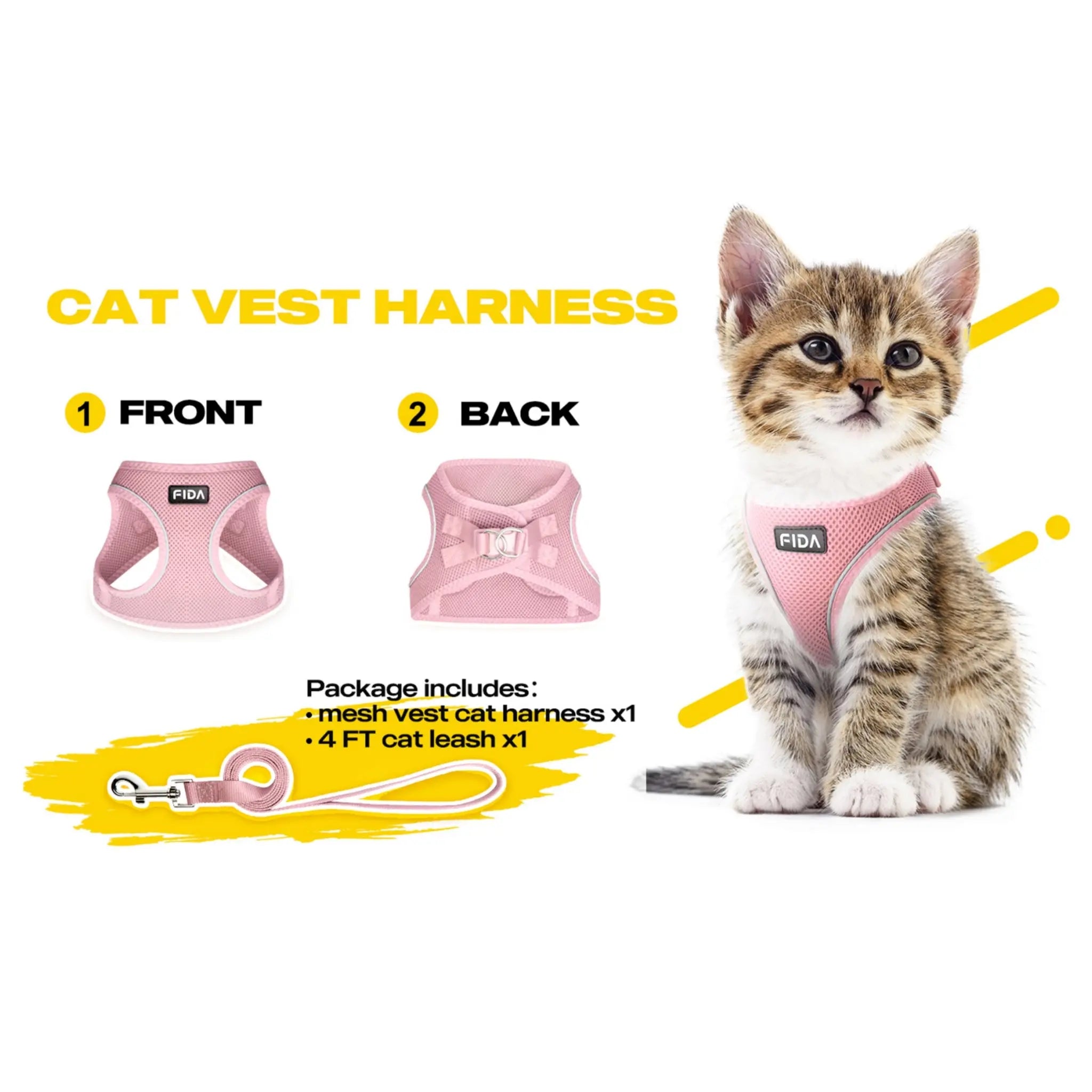 FIDA Kitten & Puppy Harness and Leash Set