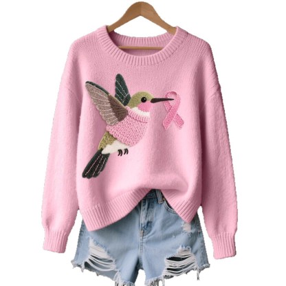 2025 European And American Cross-Border Foreign Trade Women'S Imitation Sweater 3D Digital Series Printed Round Neck Sweatshirt Manufacturer Hot Sale