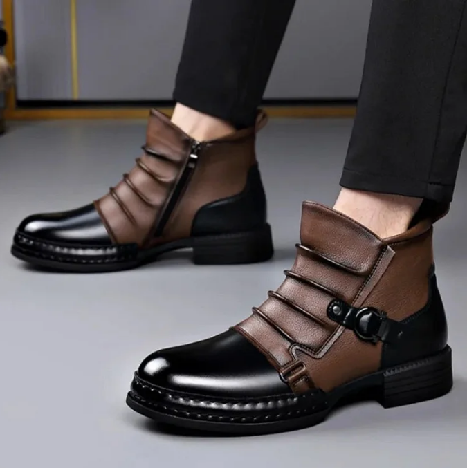 👢 50% отстъпка! ✨ Мъжки боти до глезена от естествена кожа – удобни, издръжливи, класически и многофункционални 🧥