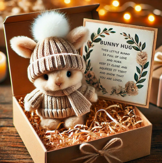 🐇Специална оферта  Ръчно изработени мини кукли зайчета, очарователни подаръци за Свети Валентин и Великден 🎁