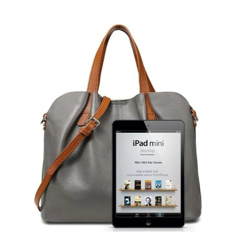 Дамски кожени чанти от автентична говежда кожа с текстура “личи” (първи клас качество)