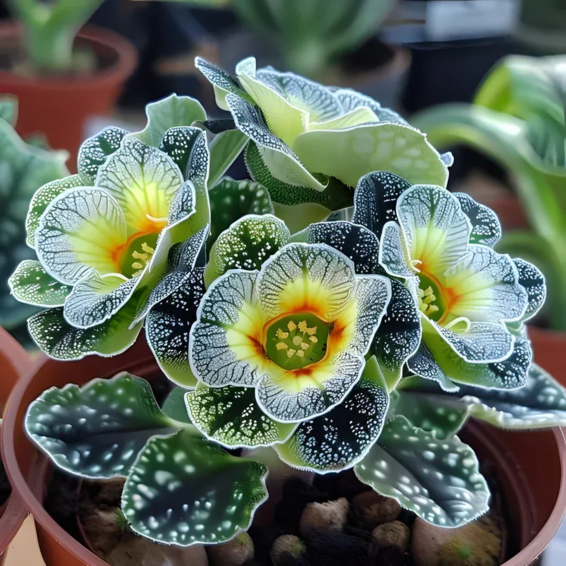 Неонова сияеща бегония