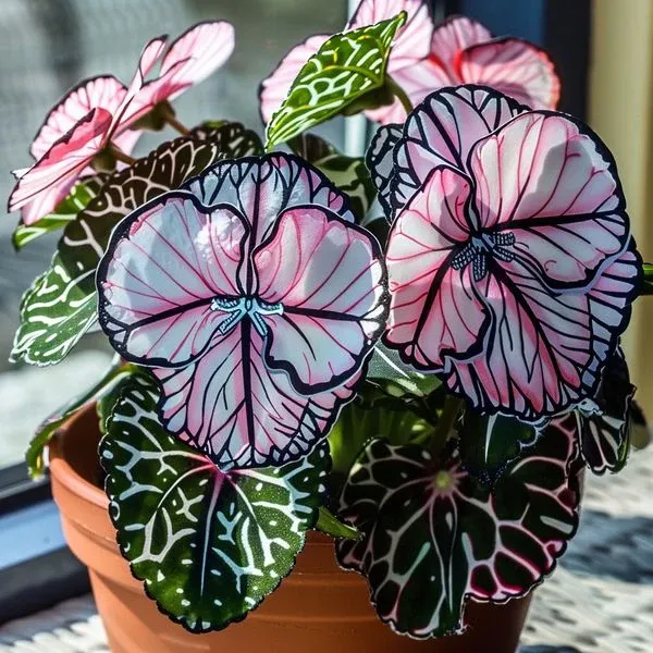 Бегония с венчелистчета от затъмнение