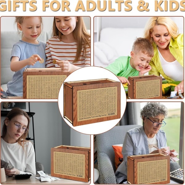 Дървена кутия за спестяване на пари | COINSAVE