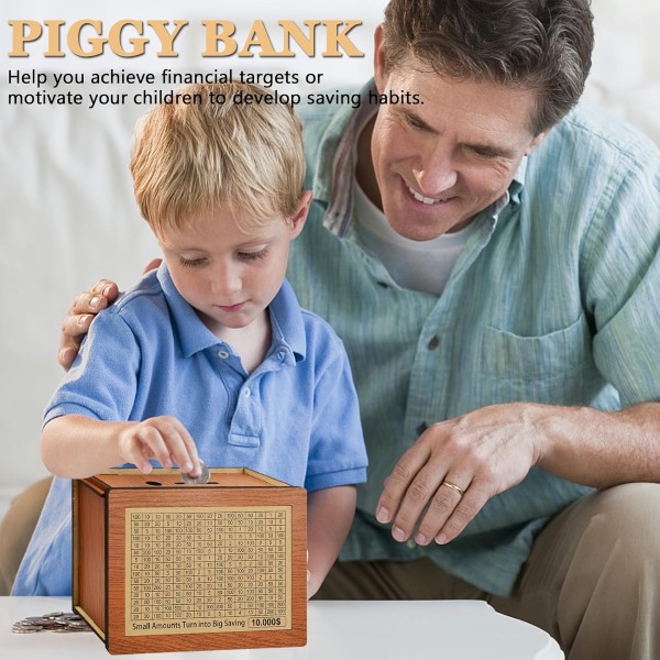 Дървена кутия за спестяване на пари | COINSAVE