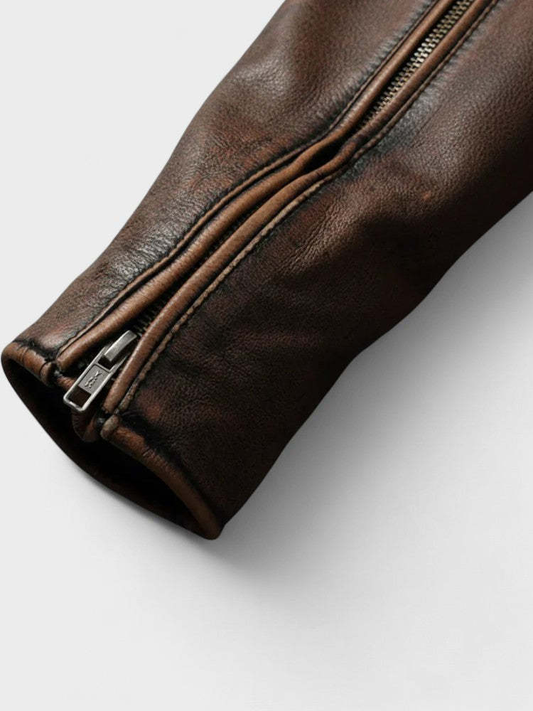 Мъжко винтидж кожено яке