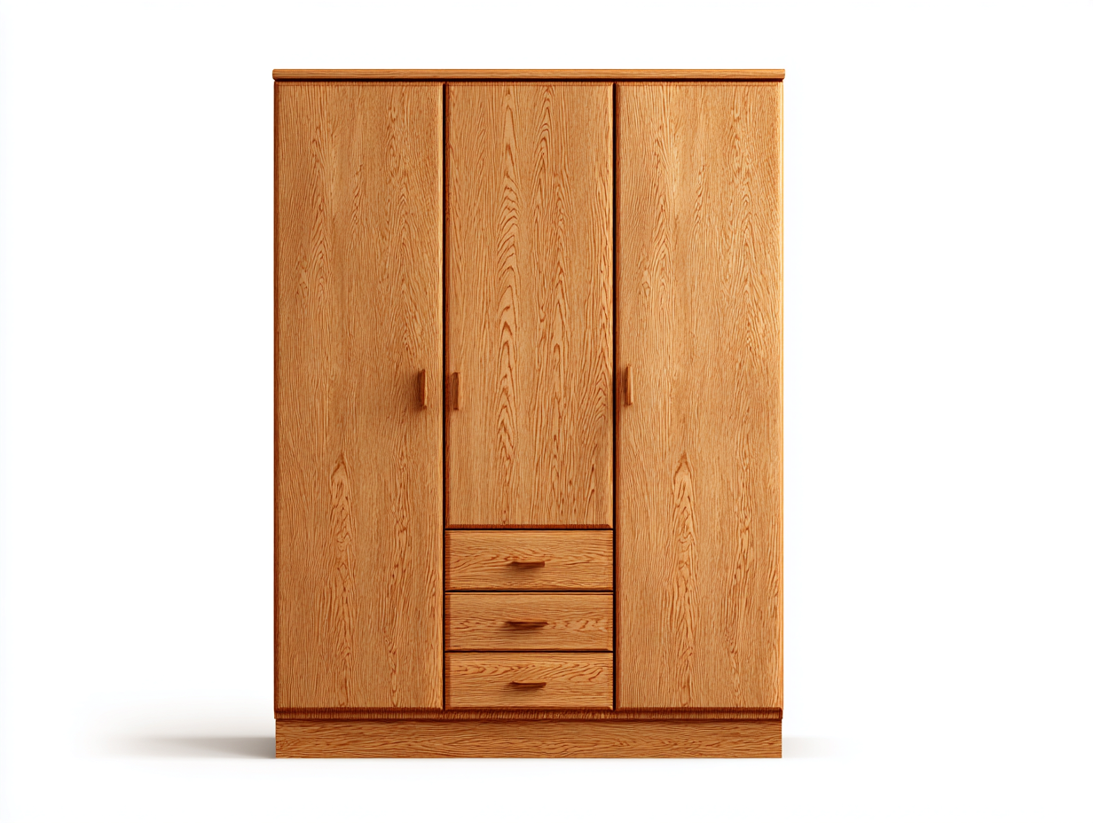 Wardrobe solid oak style indoor furniture