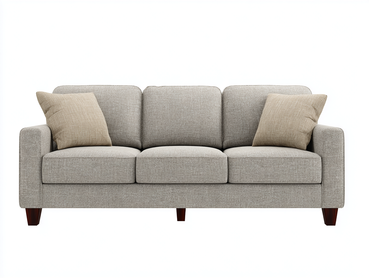 3 Seater Sofa beige fabric modern style