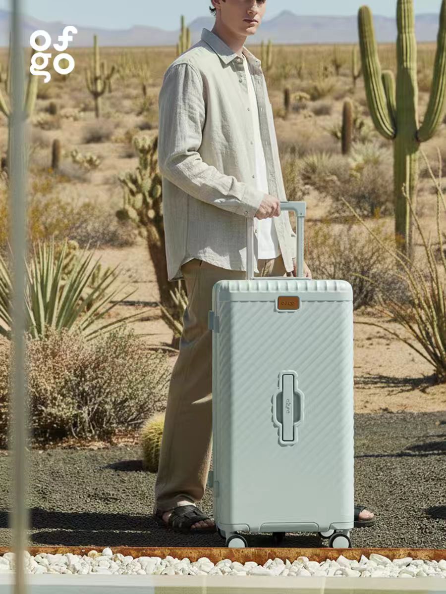 New style luggage box - Large capacity 30-inch thick handle luggage for women, sturdy and durable travel case for men, password-protected suitcase