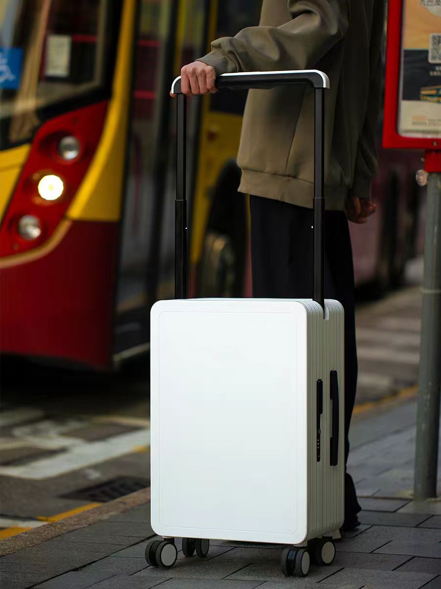 20-inch wide handle luggage, small carry-on suitcase, lightweight handle suitcase, silent wheel travel case, student 24-inch