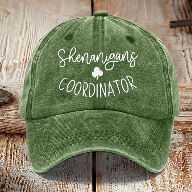 Shenanigans Coordinator St. Patrick's Day Sun Hat