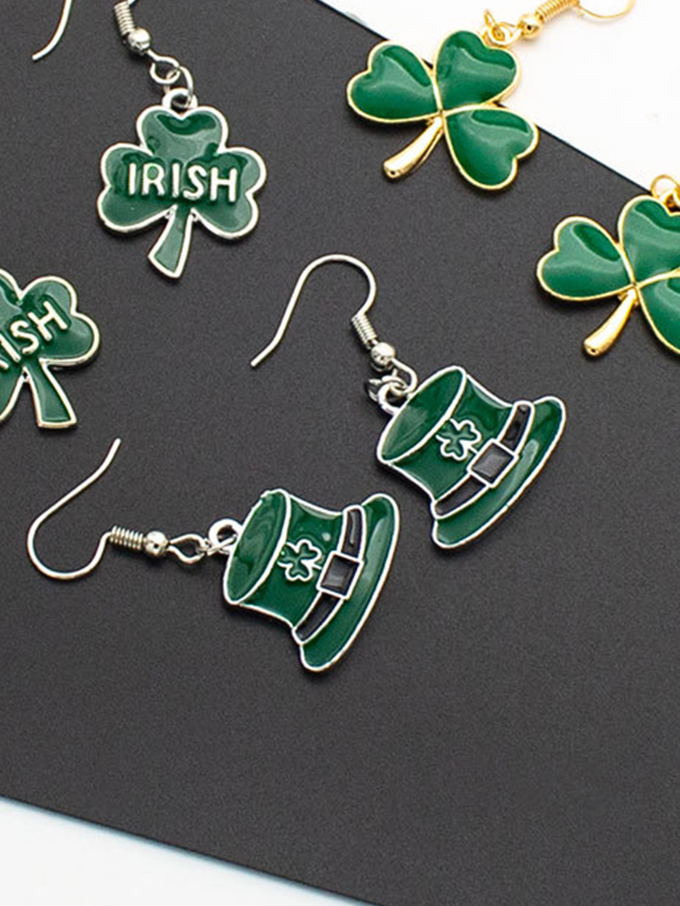 St. Patrick's Day Shamrock Earrings