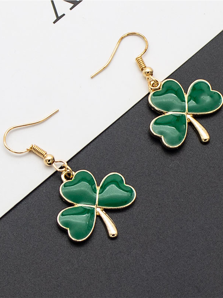 St. Patrick's Day Shamrock Earrings