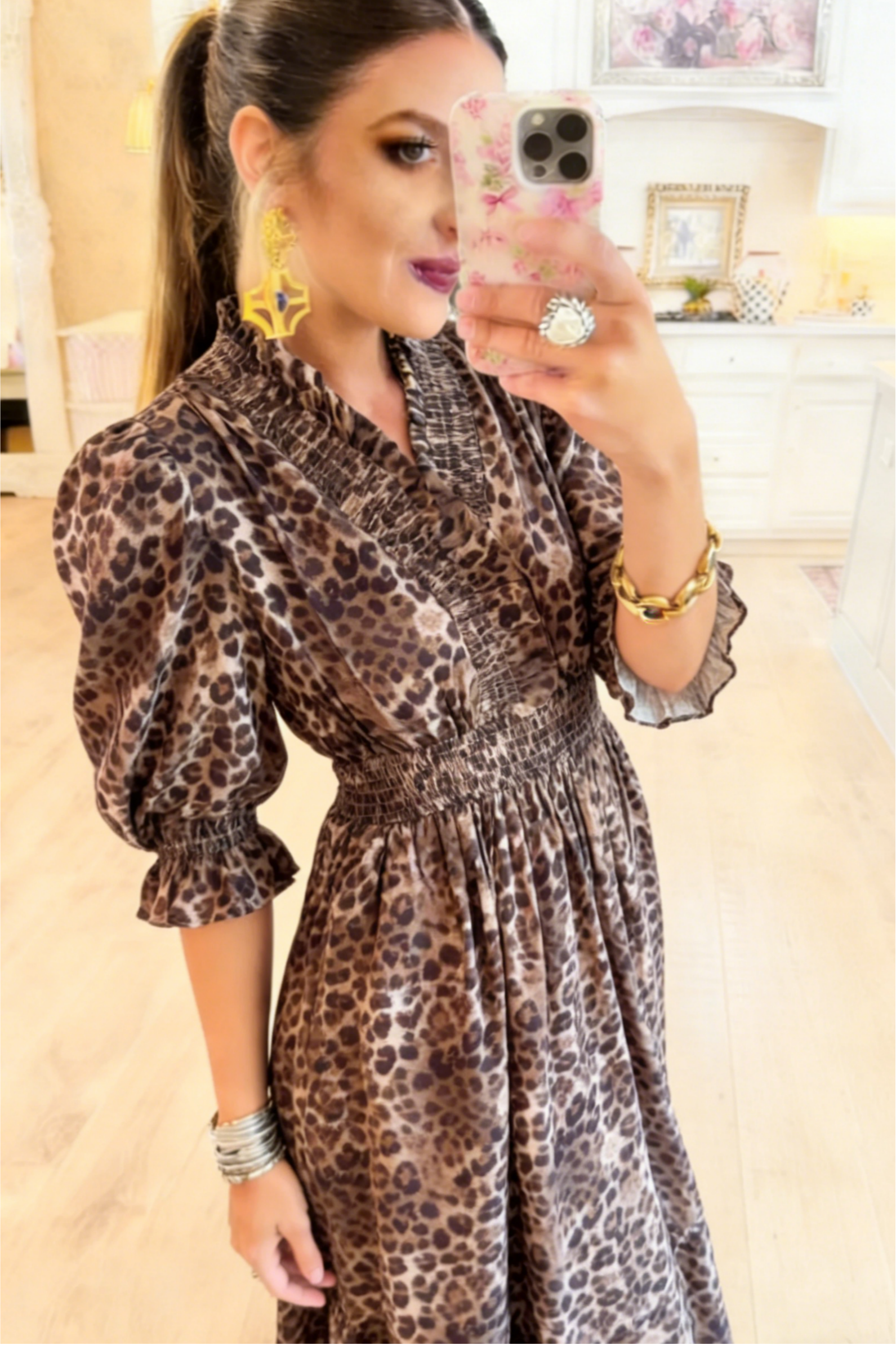 Leopard Print Maxi Dress