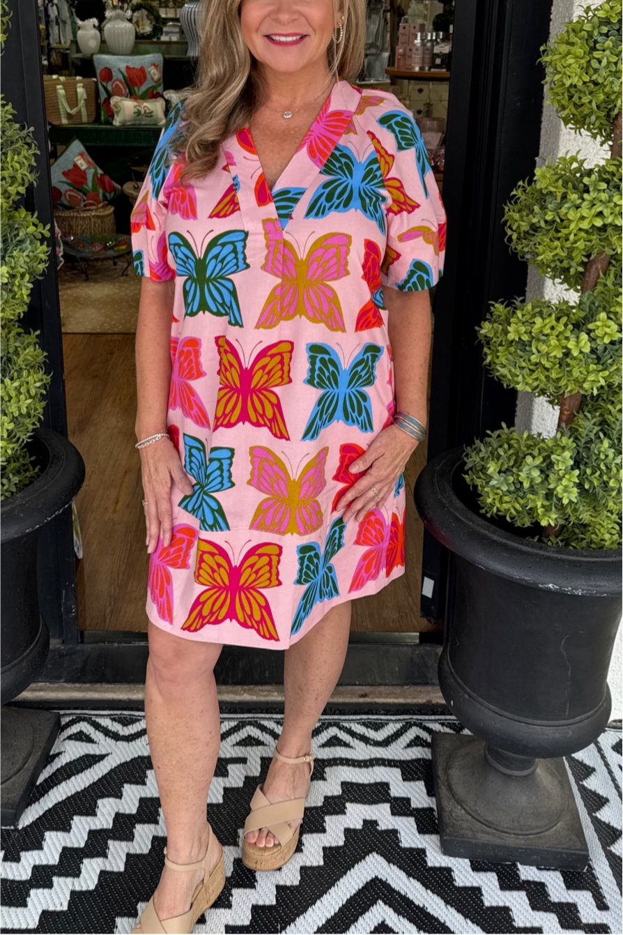 Butterflies Shift Dress
