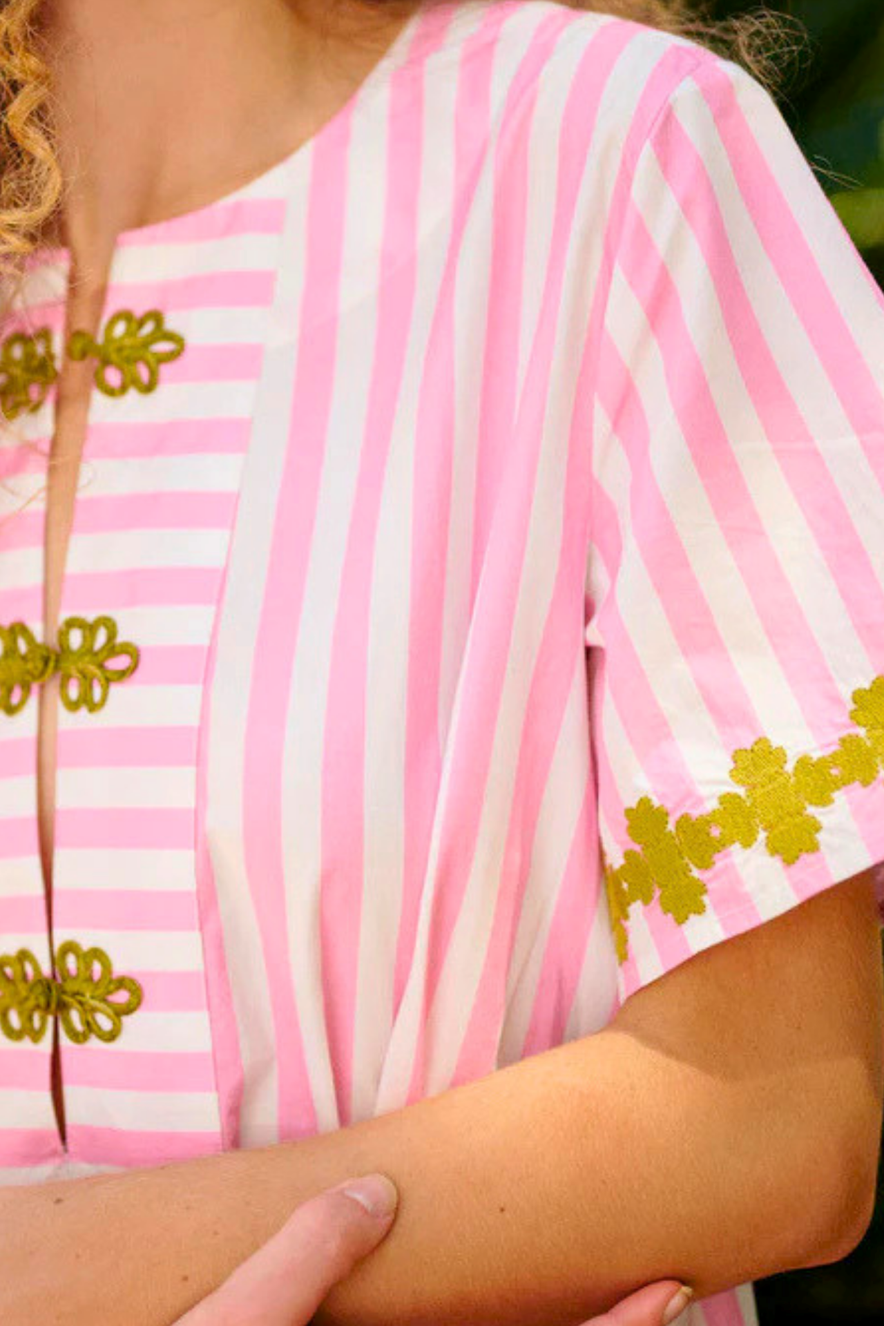 Short-sleeved long Kaftan dress