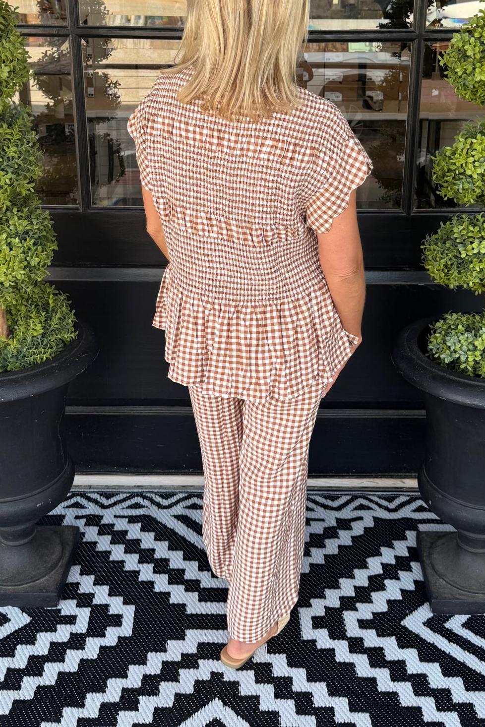 Classic Mini Gingham Check Print Set