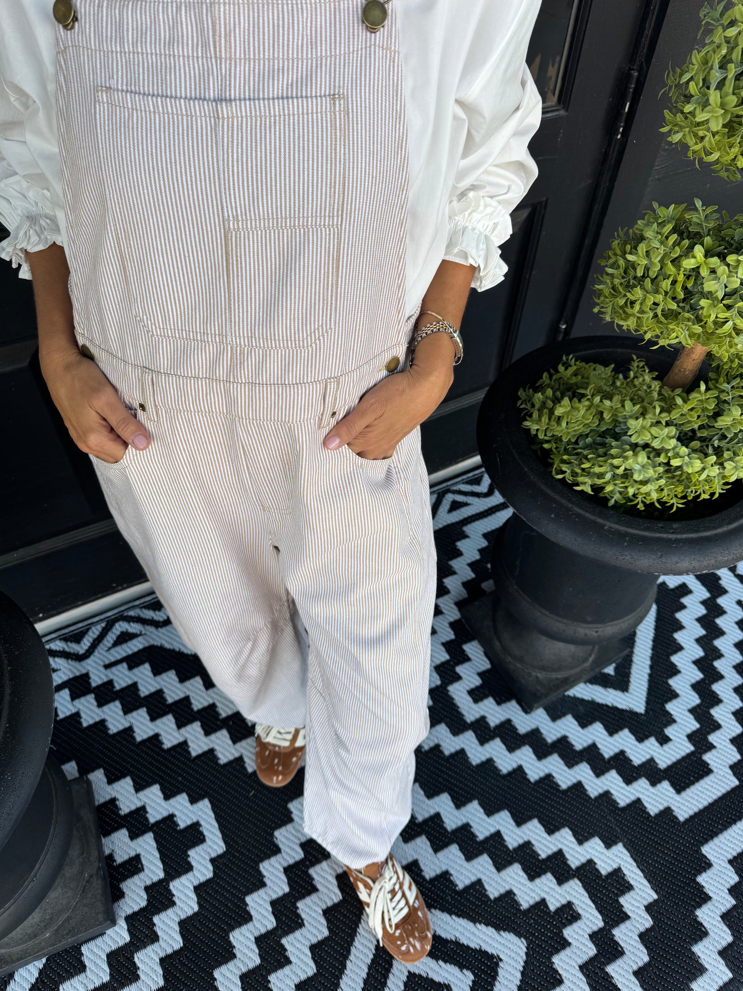Clara Overalls - Taupe