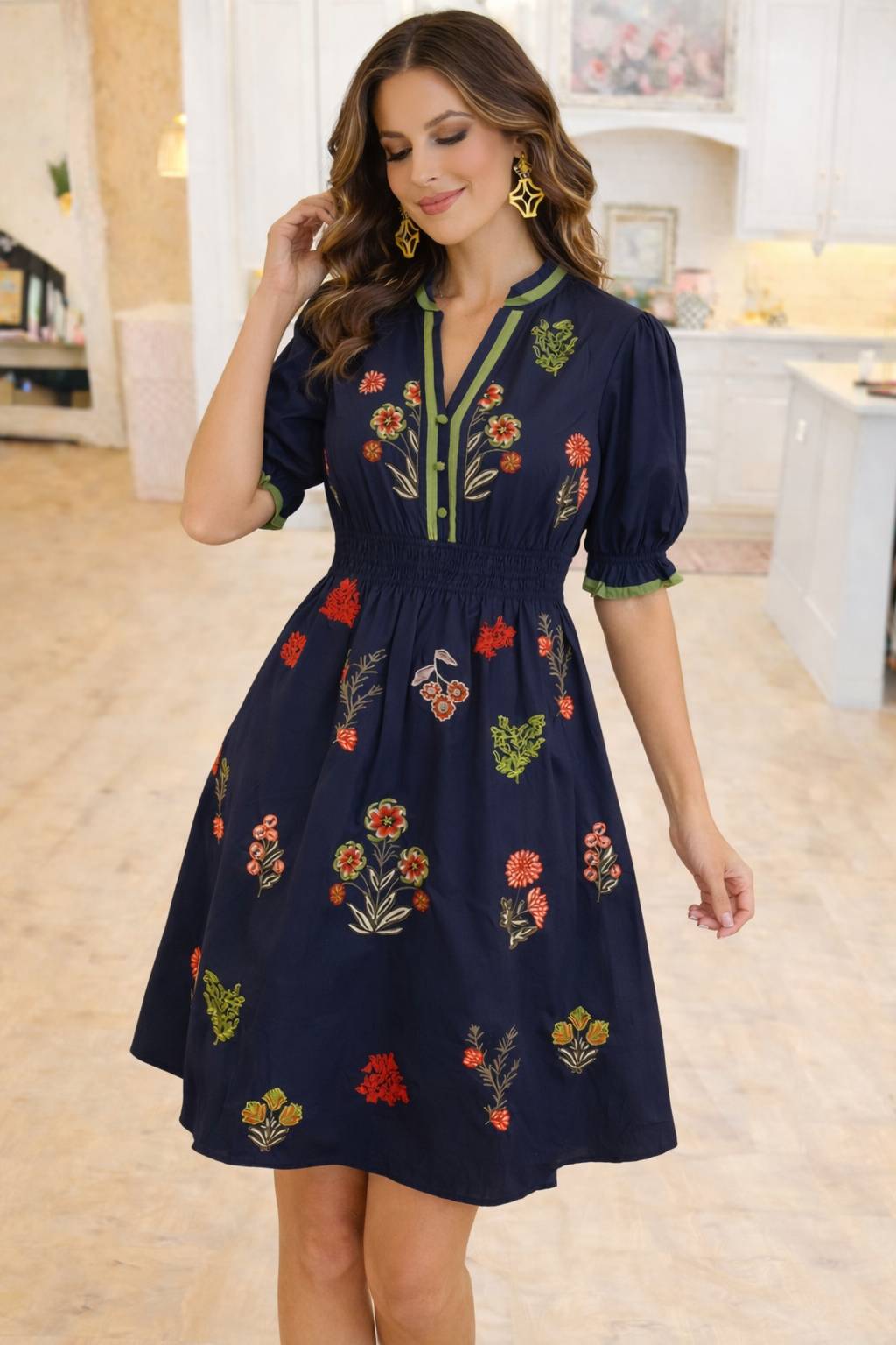  EMBROIDERED DRESS 