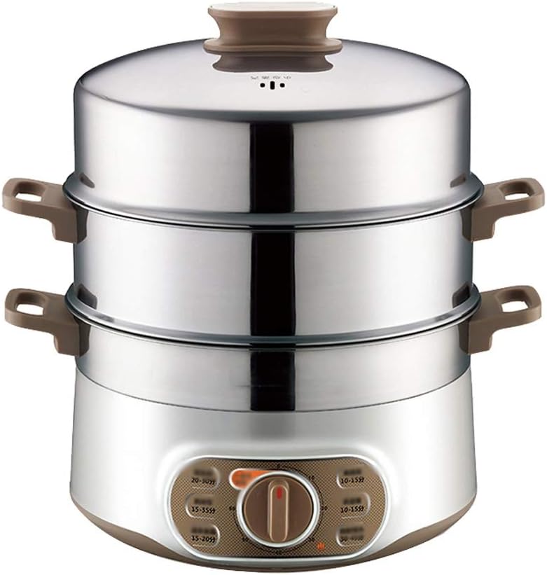 REJOON 3 Layers Electric Cooking Machine Automatic Multi Cooker Stainless Steel Inner Steamer Hot Pot Rice Cooker Fast Heating-Frameova