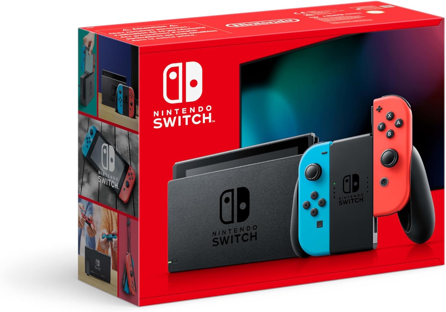 Nintendo Switch  Neon Red Neon blue-Frameova