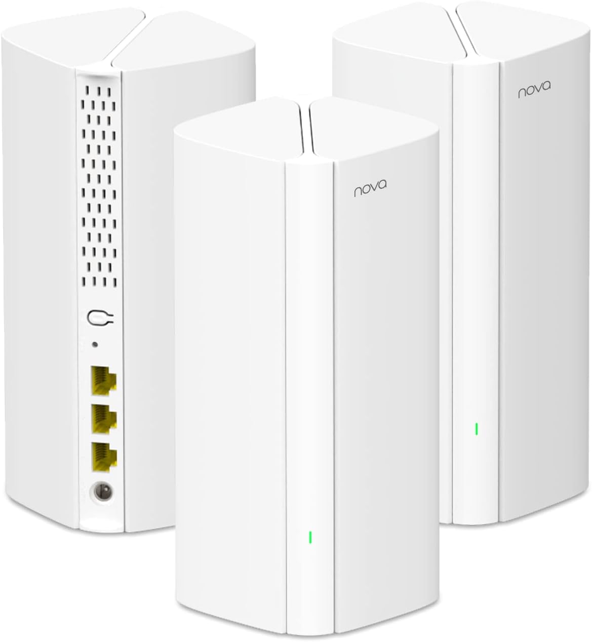 Tenda Nova MX12 AX3000 Mesh Wi-Fi 6 System - 7000sq ft Coverage - 1.7 GHz Quad-Core CPU - HE160 - Dual-Band Gigabit Whole Home Mesh Network for 160+ Devices - 3-Pack-Frameova