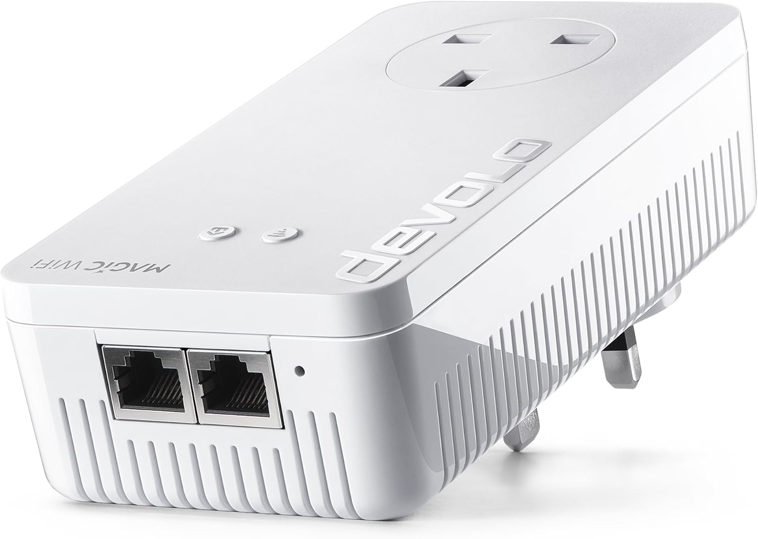 devolo Magic 2-2400 Mesh Wi-Fi 6 Add-on adapter 4k 8k UHD streaming Stable home working  Up to 2400 Mbps powerline and 1800 Mbps Mesh WiFi 6, G.hn, 2x Gb LAN ports-Frameova