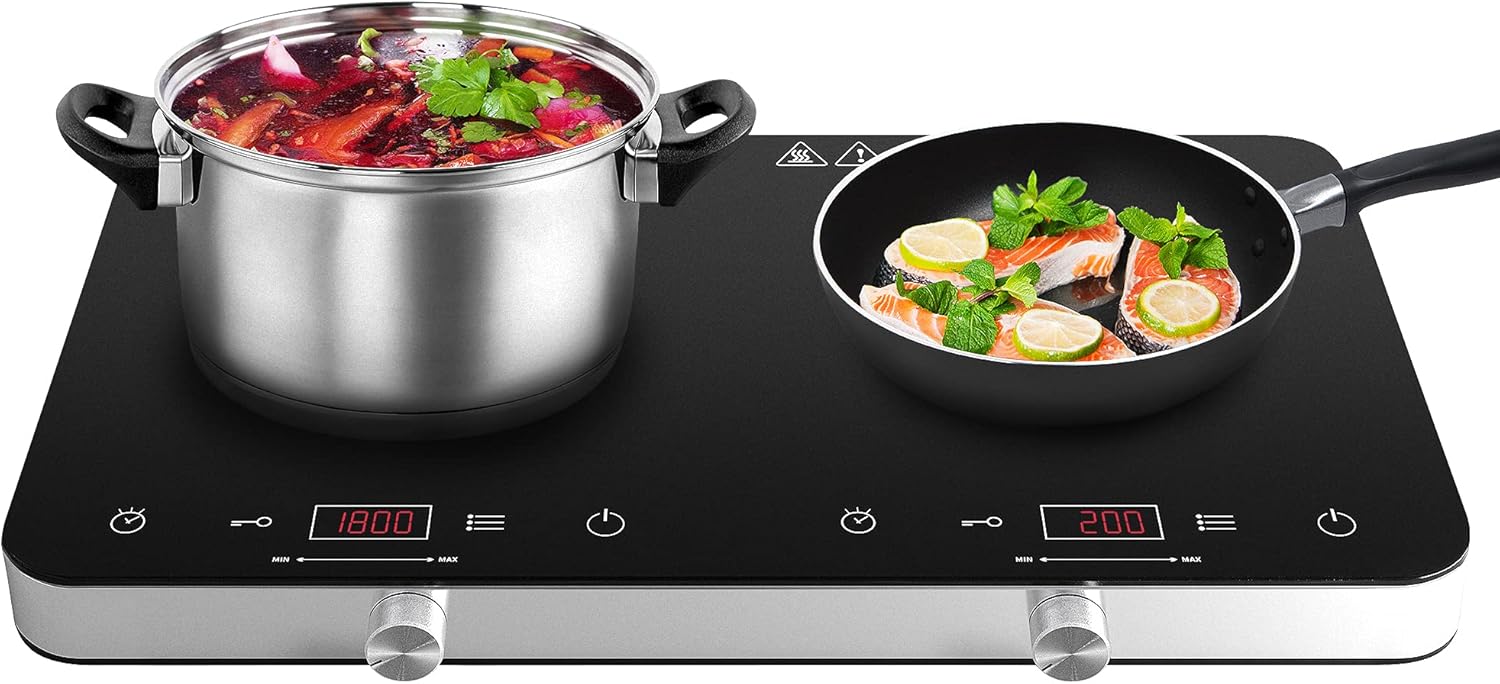 COOKTRON Double Induction Cooker with Touch Control-Frameova