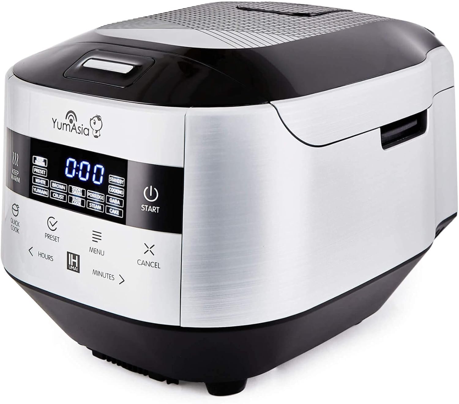 Yum Asia Bamboo Rice Cooker with Induction Heating  IH and Ceramic Bowl  8 cup, 1.5 litre , 7 Rice Cooking Functions, 4 Multicooker Functions, Motouch LED Display, 220-240V-Frameova