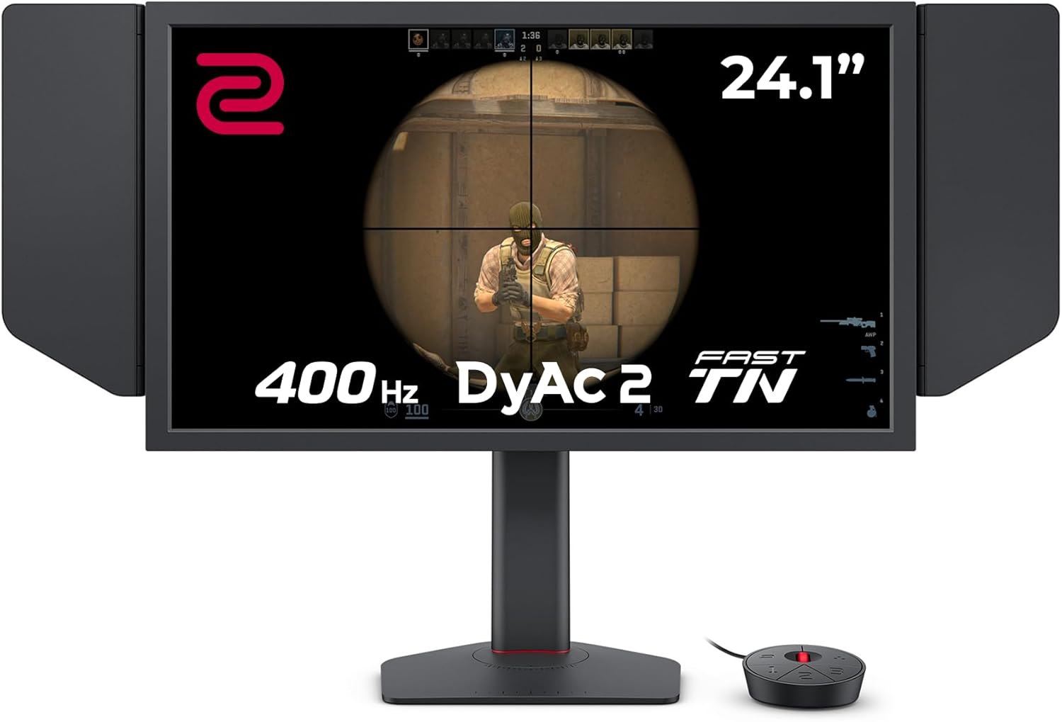 BenQ ZOWIE XL2566X+ eSports Gaming Monitor 24.1 inch 400 Hz Fast TN DyAc 2 XL Setting to Share S Switch Shielding Hood 1080p-Frameova