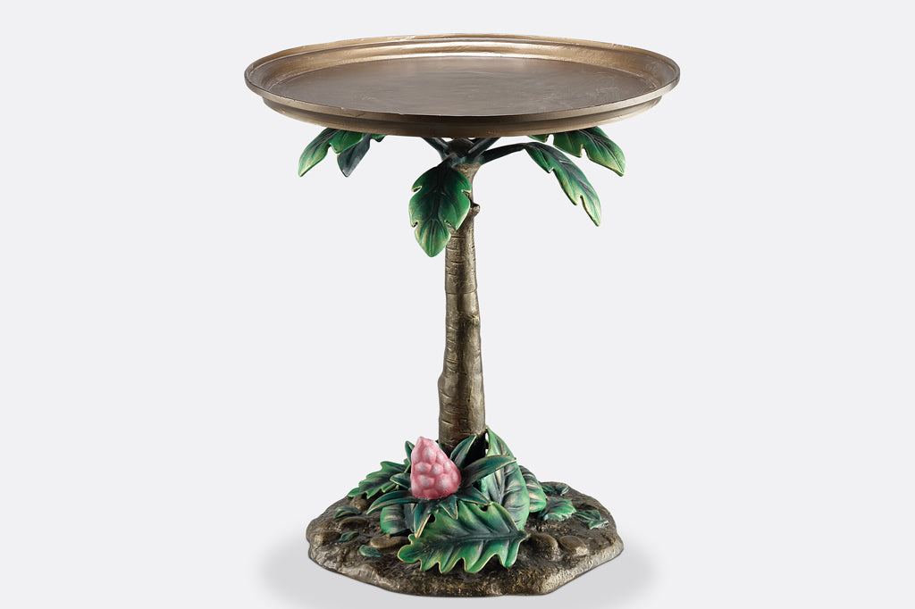 Parrots of La Palma Bird Bath Feeder with Table Stand