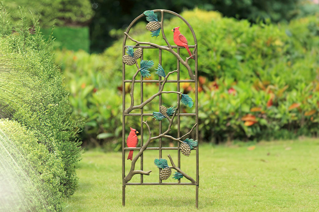 Sunflower Garden Trellis Outdoor Accent