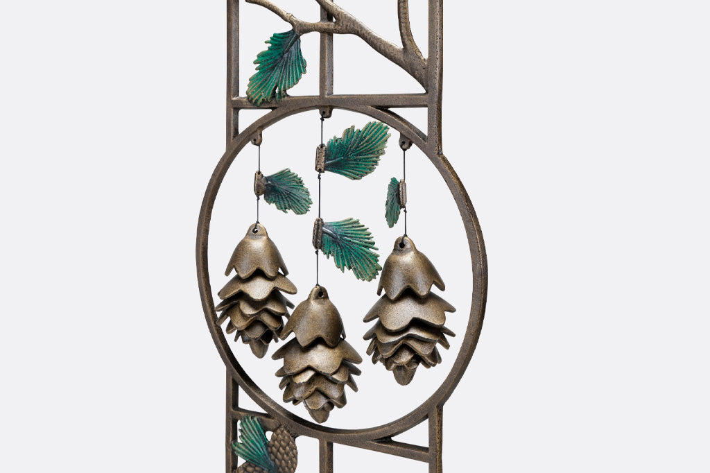Pine Cone Wind Art Garden Trellis Nature Inspired Decor