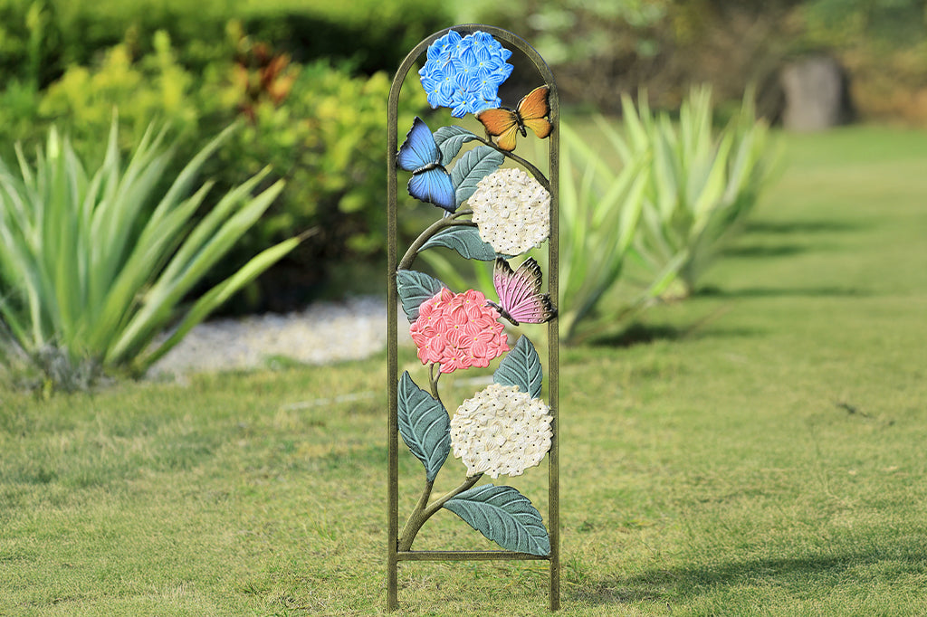 Hydrangea Garden Trellis Elegant Floral Climbing Support