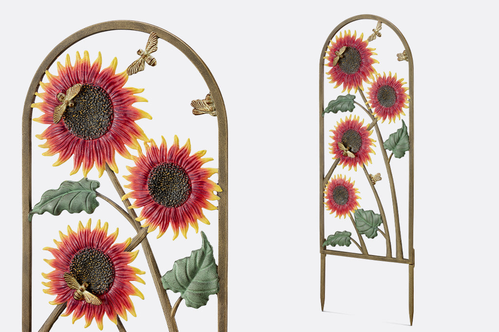 Sunflower Garden Trellis Warm Outdoor Decorative Style
