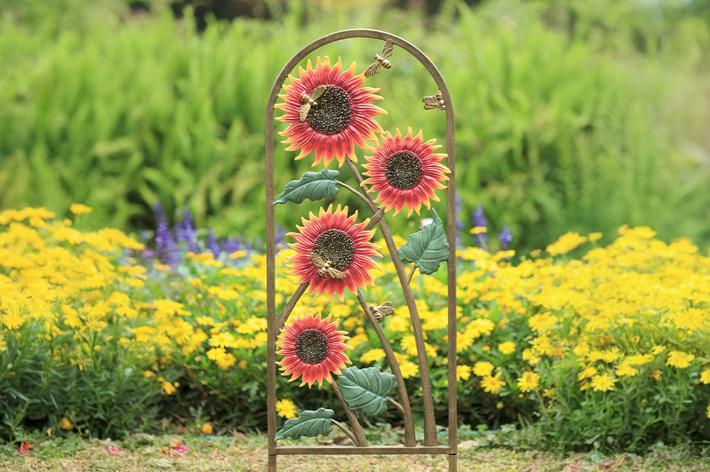Sunflower Garden Trellis Warm Outdoor Decorative Style