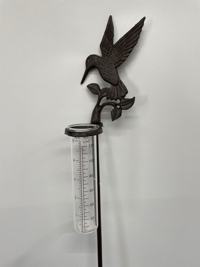 Hummingbird Rain Gauge Outdoor Garden Decoration