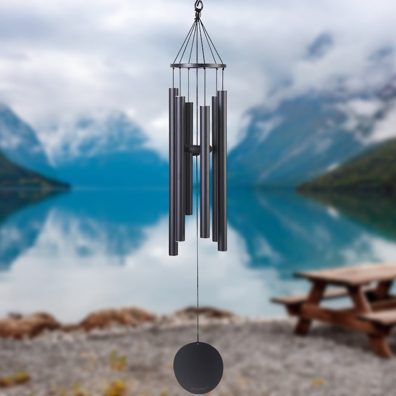 Apollo 43-Inch Deep Tone Wind Chime – Tunable, Aluminum Outdoor Decor