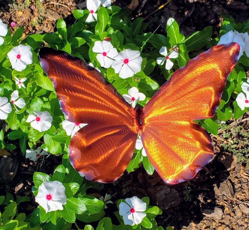 Candy Color Metal Butterfly Garden Stake: Whimsical Outdoor Decor