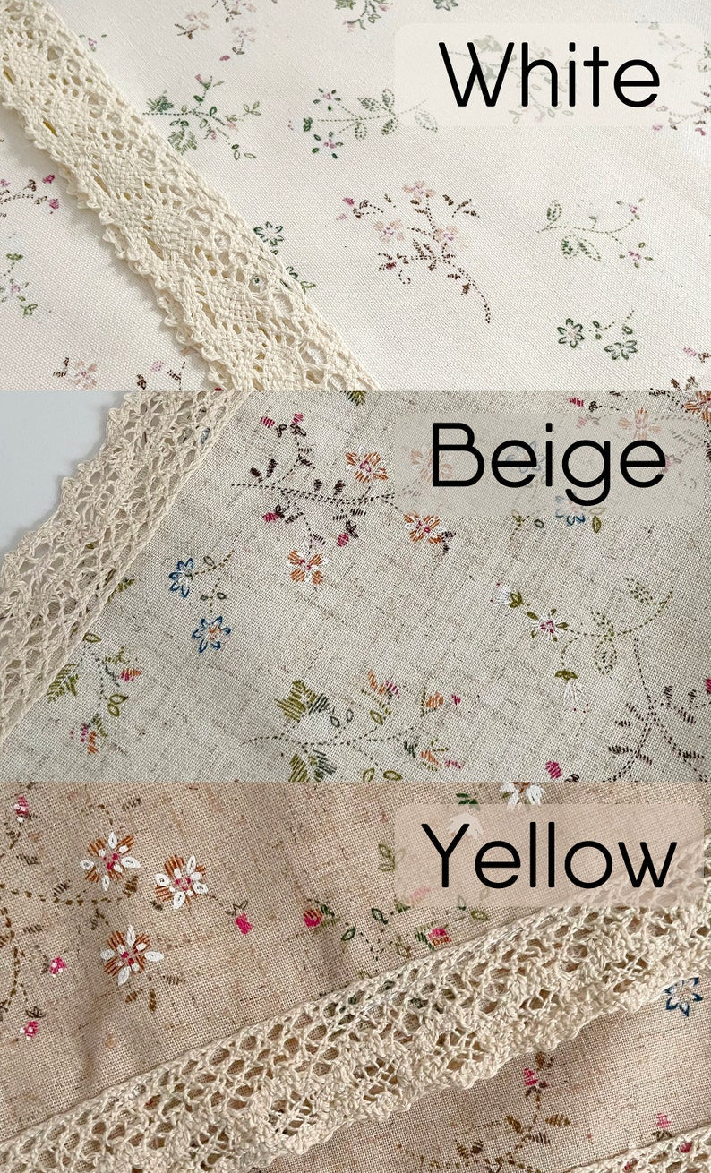 Cotton Linen Tablecloth Rectangle Oval Round Wedding Dining Decor