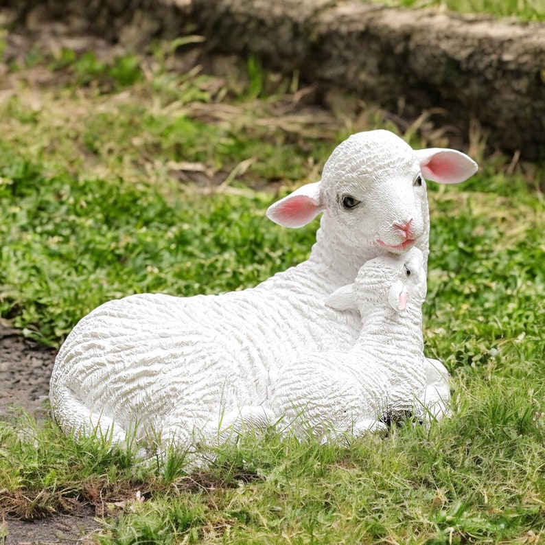 Sheep Mother and Baby, Lamb decoration