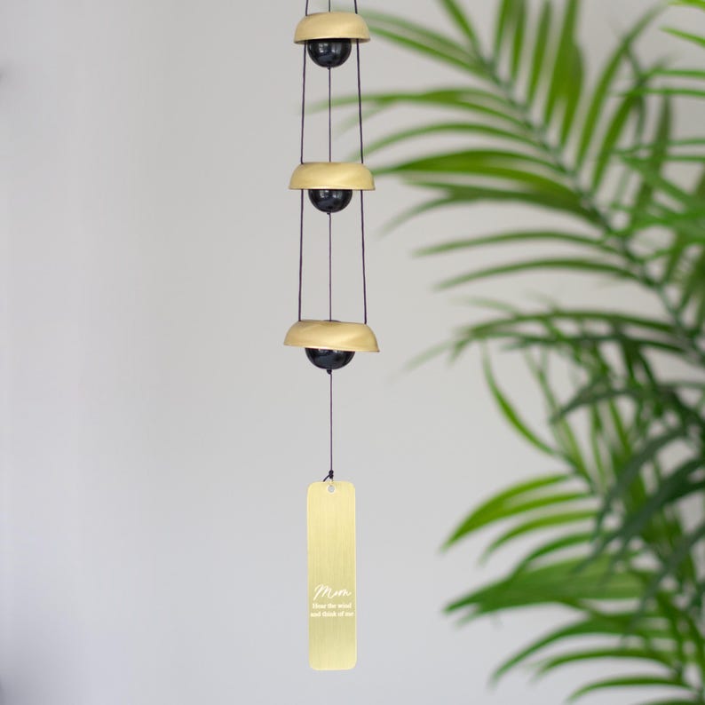 Custom Engraved Memorial Wind Chime: Garden Remembrance Gift