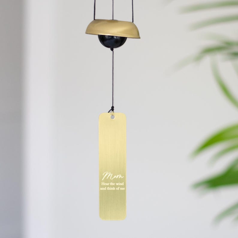 Custom Engraved Memorial Wind Chime: Garden Remembrance Gift