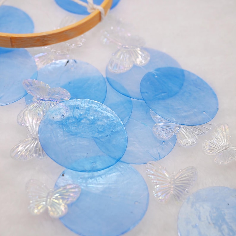 Rainbow Shell Wind Chime Sea Glass Outdoor Garden Patio Decoration