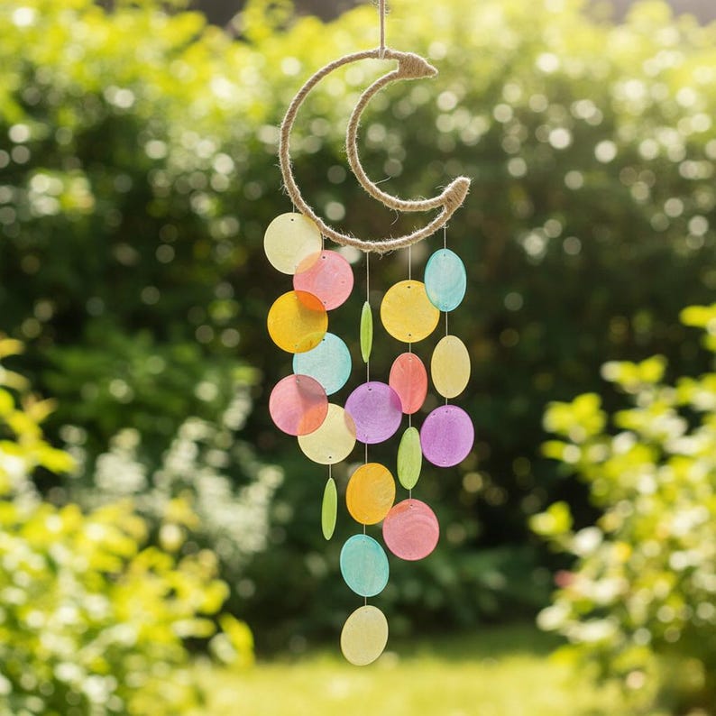 Seashell Wind Chime Boho Beach Wall Hanging Patio Balcony Decor